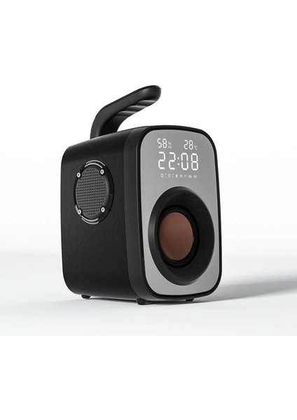 Taşınır Bluetooth Hoparlör Güçlü Hi-Fi Ses, Dijital Saat, Alarm, Fm Radyo (Harici Mikrofon Destekli) fırsatları
