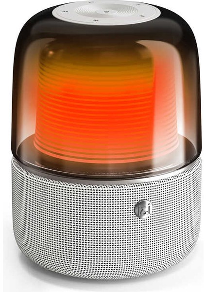 Bluetooth Kablosuz Hoparlör Rgb Işıklı ve 360° Stereo Sesle Taşınabilir Dış Mekan Eğlencesi Beyaz