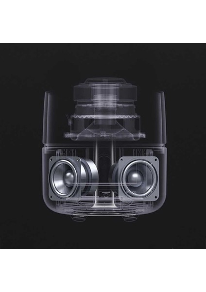 Bluetooth Kablosuz Hoparlör Rgb Işıklı ve 360° Stereo Sesle Taşınabilir Dış Mekan Eğlencesi Beyaz indirimleri