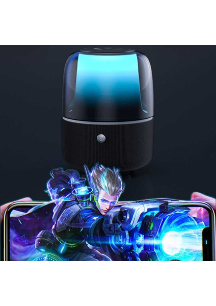 Bluetooth Kablosuz Hoparlör Rgb Işıklı ve 360° Stereo Sesle Taşınabilir Dış Mekan Eğlencesi Beyaz