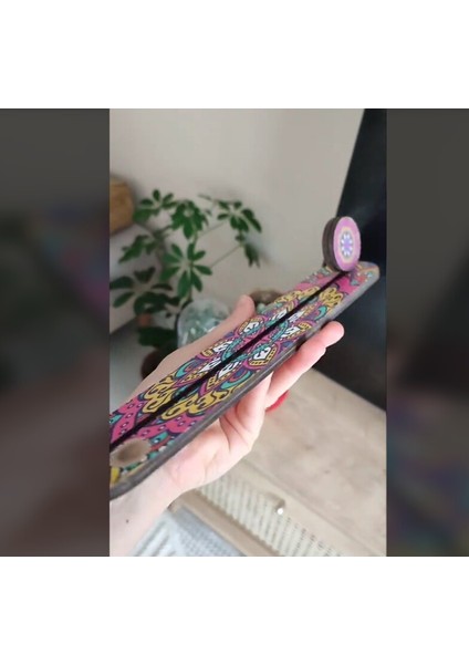 Ahşap Tütsülük Mandala Baskılı Tütsü Kayığı Ev Dekorasyon 1 Adet fiyatları