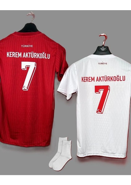 K,e,r,e,m, A,k,t,ü,r,k,o,ğ,l,u, Türkiye Milli Takım Yetişkin 2'li Set Forması