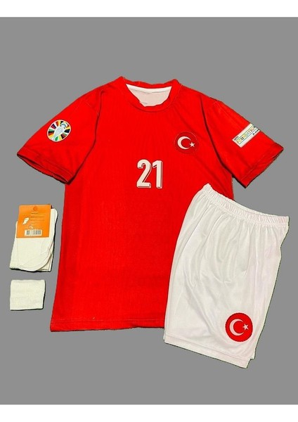 Barış Alper Yılmaz Türkiye Milli Takımı Euro 2024 Deplasman Çocuk Forması 4'lü Set