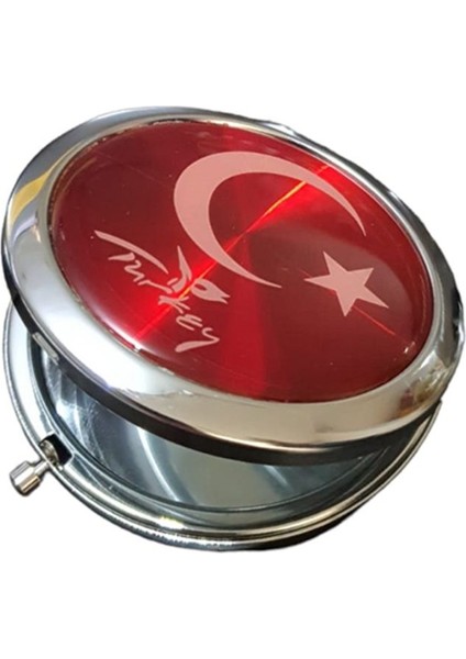 Türk Bayraklı El Aynası