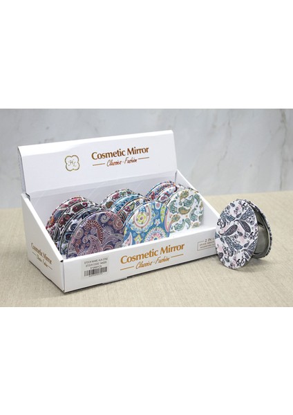 Taşlı El Aynası Oval Ince