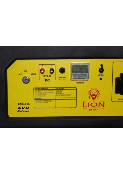 Lıon Power Lng 8000E Benzinli Jeneratör 8 Kva Marşlı Monofaze %100 Bakır Sargılı
