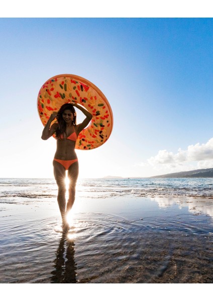 Donut Şişme Deniz Simidi 107 cm – 14+ Yaş Şişme Deniz Yatağı