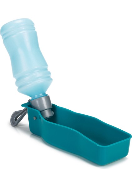 Köpek Seyahat Su Şişesi, Mavi, 24,5x6,5x6,5cm, 250ML