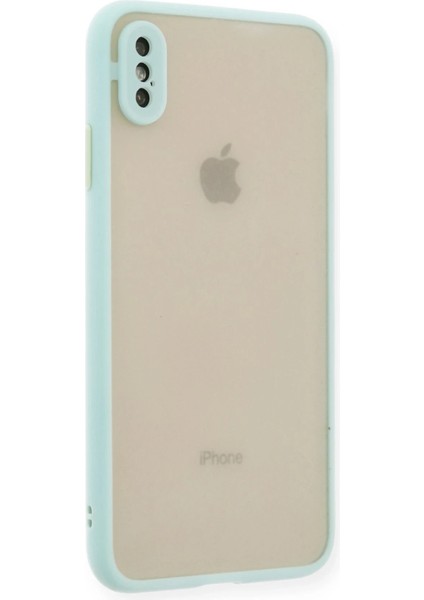 Apple iPhone Xs Max Kılıf Montreal Silikon Kapak - Turkuaz fiyatları