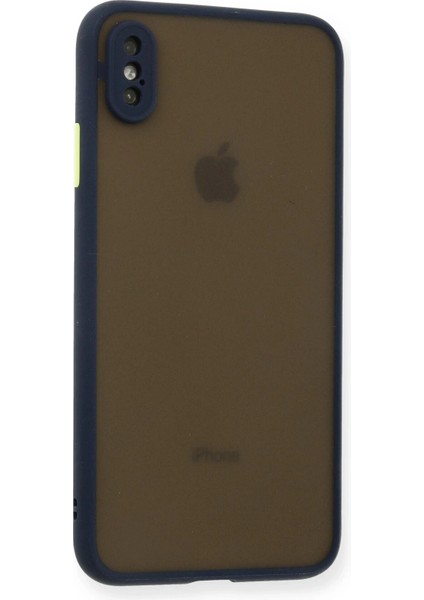Apple iPhone Xs Max Kılıf Montreal Silikon Kapak - Lacivert fiyatları