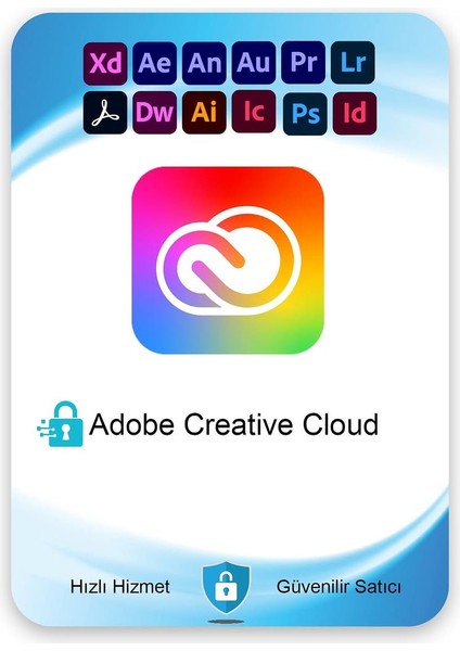 Creative Cloud Tüm Uygulamalar (Kendi Mailine Tanımla) - 1 Aylık Abonelik Kodu