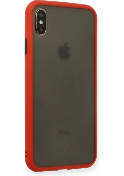 Apple iPhone Xs Max Kılıf Montreal Silikon Kapak - Kırmızı fiyatları