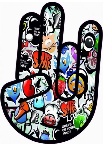 Jdm Parmak Hellaflush Model Sticker 10*14 cm
