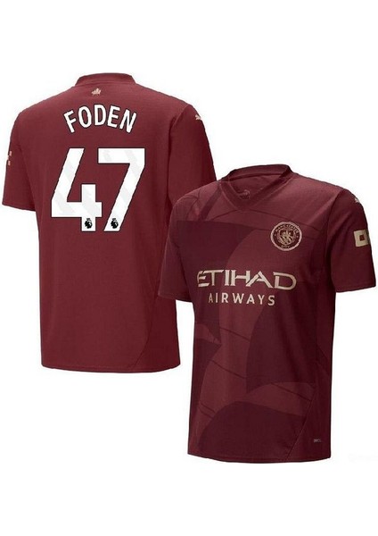 Phil Foden 47 Yeni Sezon 24/25 Manchester-C.i.t.y Üçüncü Bordo Forma
