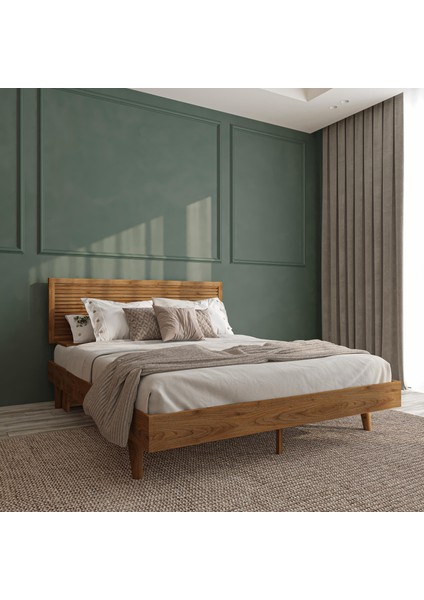 Hürrem Ceviz Ahşap Karyola modelleri