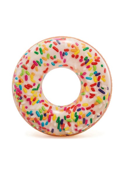 114 cm Gerçekçi Donut Tasarımlı Şişme Deniz Simidi – 14+ Yaş Şişme Deniz Yatağı