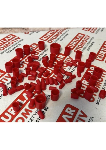 Renkli Vida Kapağı Tapa Aksesuar 1 Palet 80 Parça Kırmızı modelleri