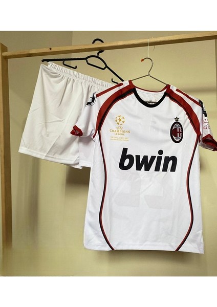 2006/07 A.c Milan # Isimsiz Çocuk Futbol Forması 4lü Set (Beyaz)
