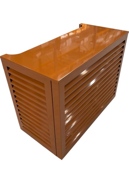 Klima Motoru Gizleme Kafesi 120X62X110 cm (H) Ral 8003 Kahverengi Panjurlu Large Model