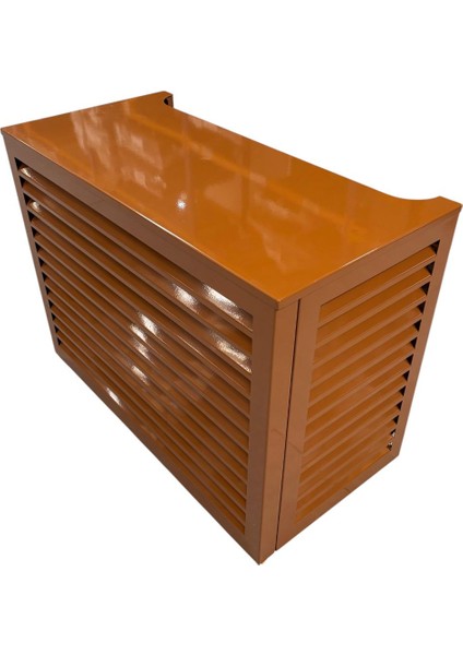 Klima Motoru Gizleme Kafesi 120X62X110 cm (H) Ral 8003 Kahverengi Panjurlu Large Model