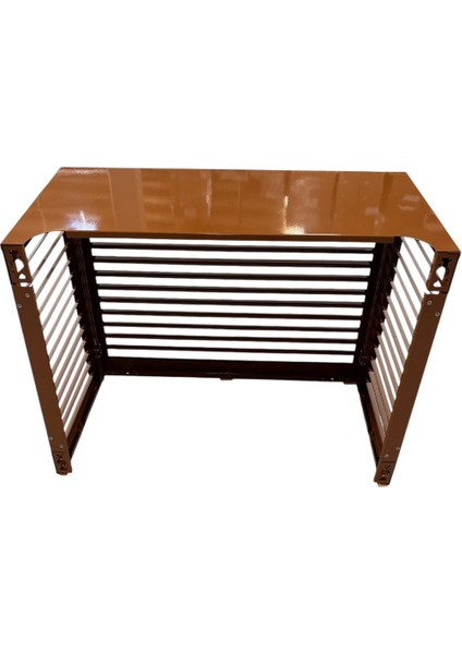 Klima Motoru Gizleme Kafesi 120X62X110 cm (H) Ral 8003 Kahverengi Panjurlu Large Model