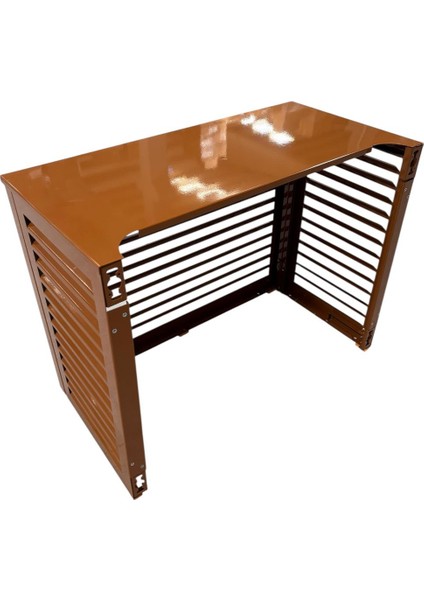 Klima Motoru Gizleme Kafesi 120X62X110 cm (H) Ral 8003 Kahverengi Panjurlu Large Model
