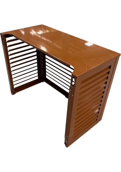 Klima Motoru Gizleme Kafesi 120X62X110 cm (H) Ral 8003 Kahverengi Panjurlu Large Model