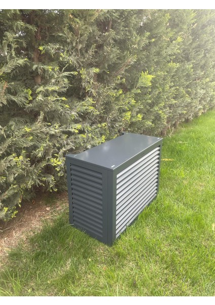 Klima Motoru Gizleme Kafesi 86X44X65 cm (H) Ral 7016 Antrasıt Panjur Xs Modeli 9000-12000 BTU