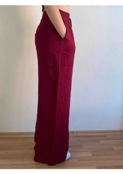 Beli Lastikli Müslin Palazzo Kadın Pantolon fiyatları