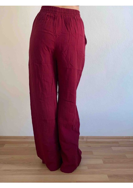 Beli Lastikli Müslin Palazzo Kadın Pantolon modelleri