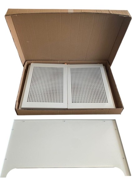 Klima Motoru Gizleme Kafesi 98X50X70 cm (H) Ral 9002 Beyaz Rengikare Delikli Small Model indirimleri