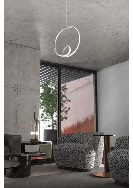 Orcen Beyaz Modern Ultra Süper Günışığı Ledli Avize
