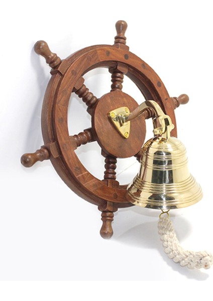 Duvara Asmalı Dümenli Pirinç Çan