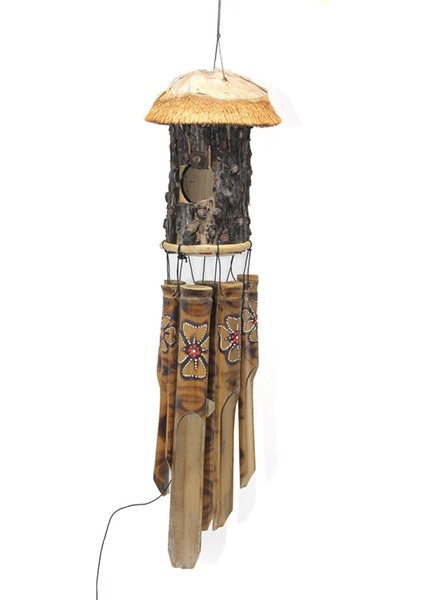 Bambu Kuş Yuvalı Rüzgar Çanı Repot-1