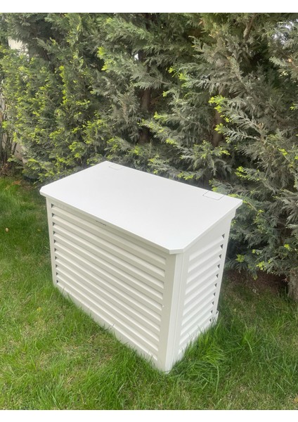 Klima Motoru Gizleme Kafesi 98X50X70 cm (H) Ral 9002 Krem Rengi Slotlu Small Model 15000-18000 BTU fiyatları