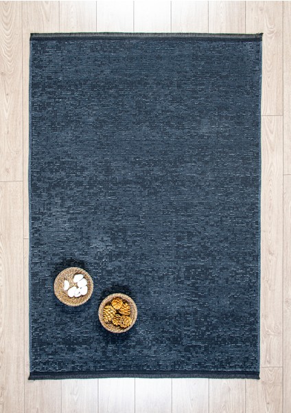 Yıkanabilir Kaymaz Taban Şönil Kilim Oturma Odası Salon Mutfak Çocuk Antrasıt