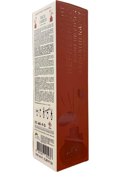 Premium Çubuklu Oda ve Ofis Kokusu 100 ml Zengin Amber Rich Amber fiyatları