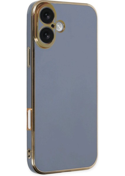 Apple iPhone 16 Kılıf Volet Silikon - Mavi