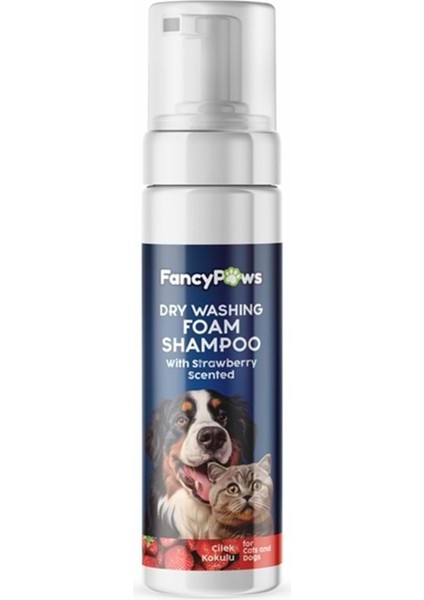 Dry Washing Foam Shampoo Çilek Kokulu 200ML