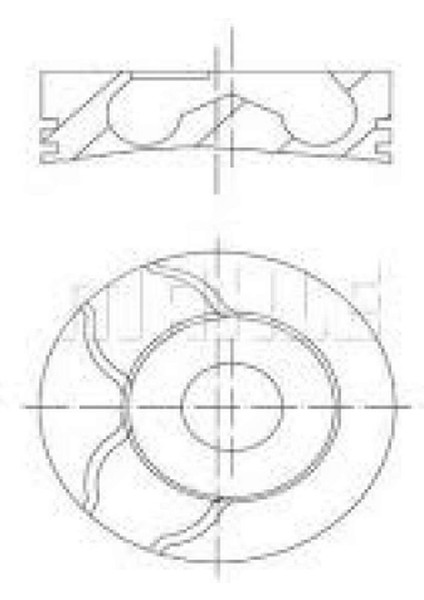 Motor Piston Segman 0.50 Mgn-Lgn-Trafic-Scenic-Kng 1.9 Tdi F9Q 80.51 Dpmah