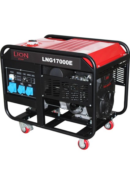 Lıon Power Lng 17000E Benzinli Jeneratör 17 Kva Marşlı Monofaze %100 Bakır Sargılı