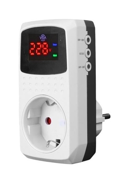 VE-22393 15A 3520W Göstergeli Akım Korumalı Priz Aşırı Yüksek Gerilim