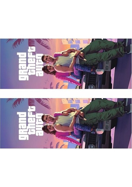 Gta Grand Theft Auto Baskılı Araç Kapı Direk Kaplama Folyo Sticker 2'li (Sağ&sol) indirimleri