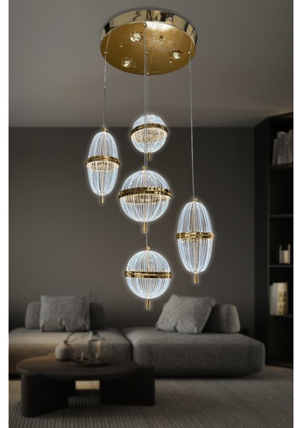 Orbella 5 Li Sarkıt LED Avize