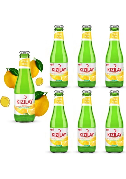 Limon Aromalı Maden Suyu 6 Adet 200 ml