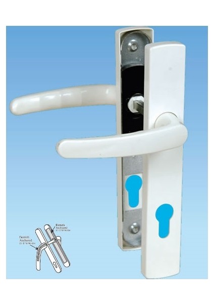 Pvc Pimapen Plastik Kapı Kolu Balkon/tuvalet(Wc)/banyo (Barel Yuvalı) indirimleri