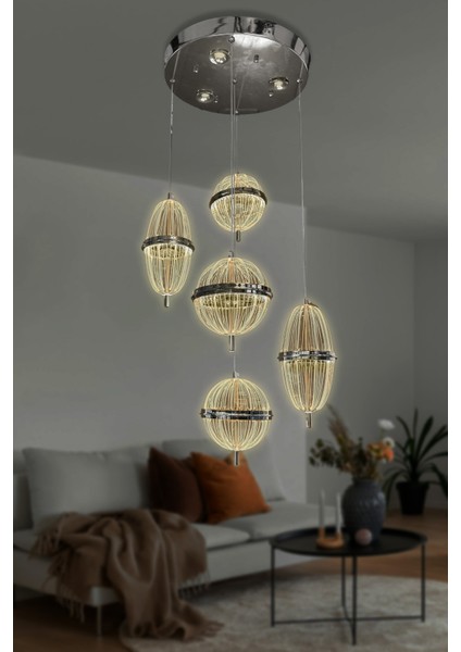 Orbella 5 Li Sarkıt LED Avize