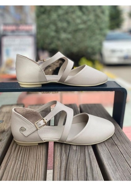 Kadın Hakiki Deri Günlük Babet 25Y D25YA-885 Z