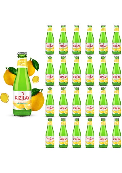 Maden Suyu Doğal Limon Aromalı 200 ml x 24 Adet