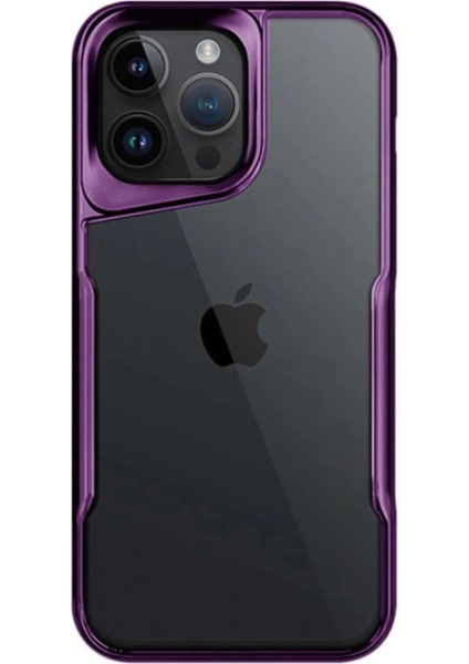 Apple iPhone 14 Pro Max Kılıf Boyi Silikon Kapak - Derin Mor